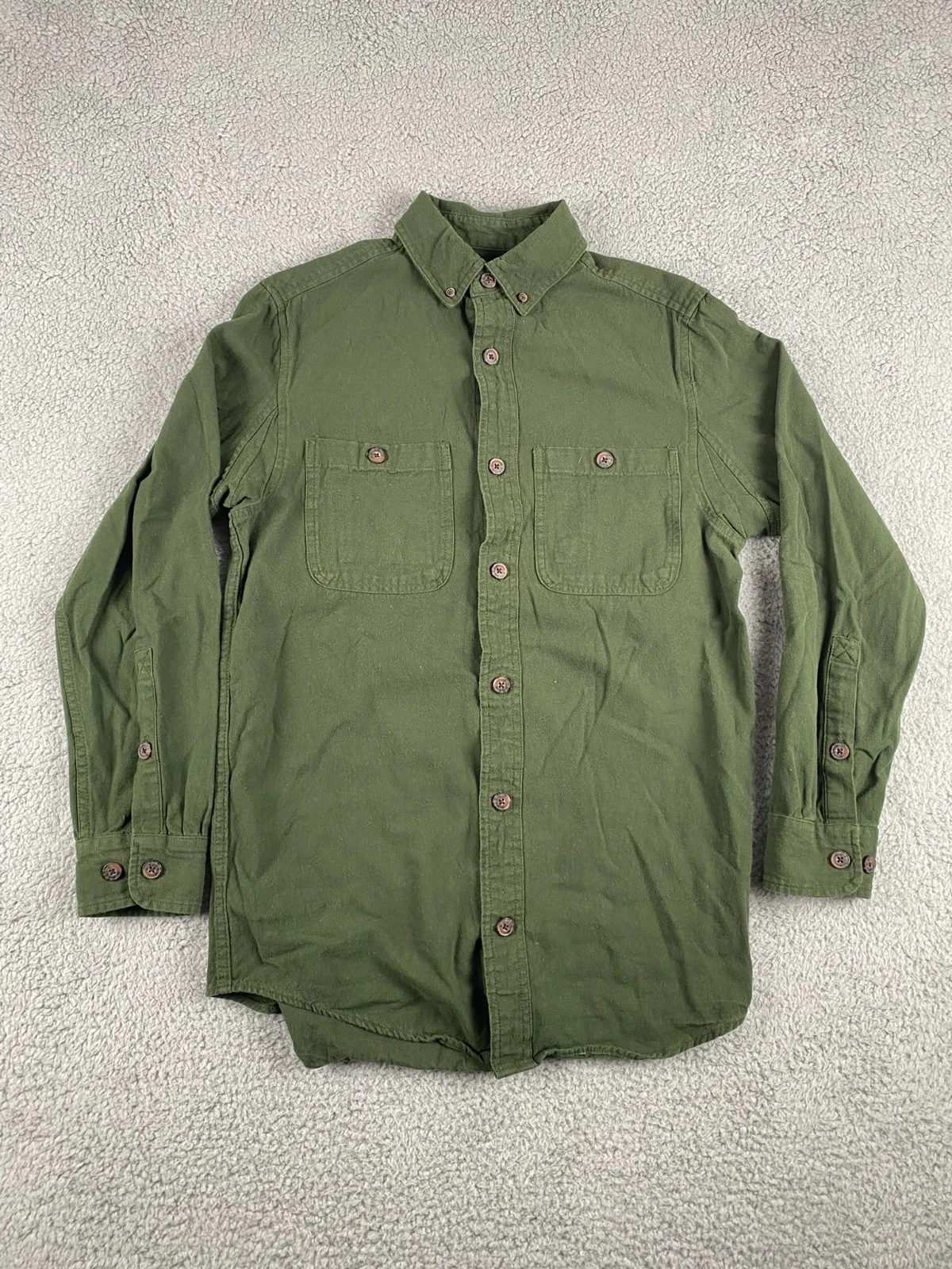 Duluth Free Swingin Flannel Shirt Mens Small Button Down Slim Fit Cabincore Work