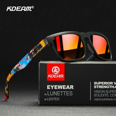 KDEAM Square Sport Polarisierte Sonnenbrille Herren Outdoor Angeln Fahren Brille