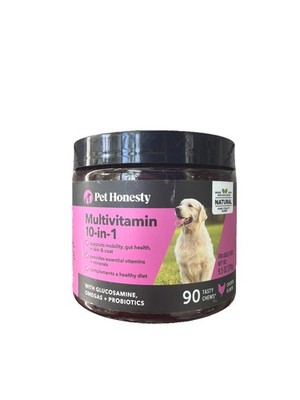 PetHonesty Multivitamin with Glucosamine Dog Supplement - 90 Count Exp 2028