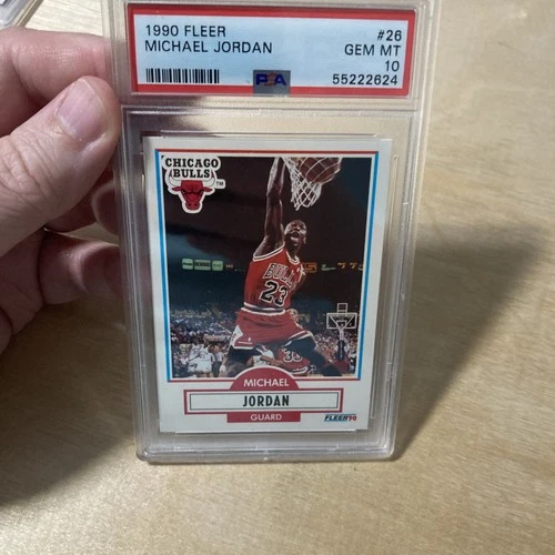 1990-91 Fleer #26 Michael Jordan PSA 10 Graded Basketball Card NBA 1990 1991
