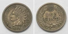X7760  1863 Indian Head Cent Penny 1c, XF/AU