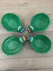 1990 Teenage Mutant Ninja Turtles Set Of 4 Cereal Bowls Mirage Studios Vintage