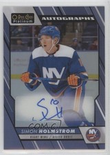 2023-24 O-Pee-Chee Platinum Blue Rainbow Auto Simon Holmstrom #BA-HO Auto 18fy
