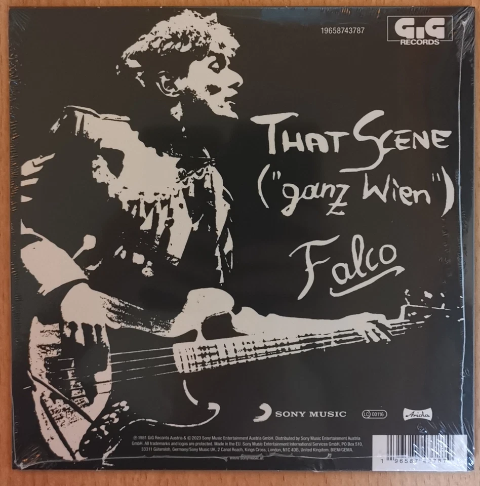 FALCO "That Scene (Ganz Wien)" RSD Vinyl LIMITED Single !!! - Bild 2 von 2
