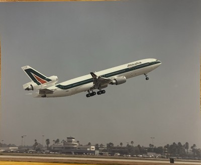 Alitalia MD-11 Reg. I-DUPE Taking Off Long Beach Photo McDonnell Douglas