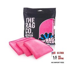 - Premium FTW Microfiber Cleaning Towels for Glass, Windows, Mirrors, Pink