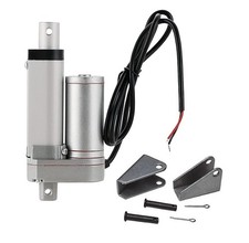 Heavy Duty 2" Linear Actuator with Tilt Brackets 12V DC 225lbs Max Lift