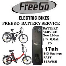 Freego Electric Bike Battery Service From 6.6ah to 17ah Fast Track Service