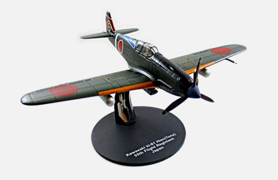 Kawasaki Ki61 Hien TonyJapanese Fighter Aircraft World War II Model Diecast 1:72 — 第 2/4 张图片