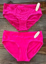 Lot of 2 Vintage Victoria's Secret Silky Smooth Satin Panty Large 7 New