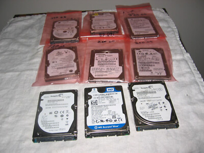 7 Mixed Capacities  SATA 2.5'' Laptop Hard Drive HDD Hitachi WD Toshiba Seagate