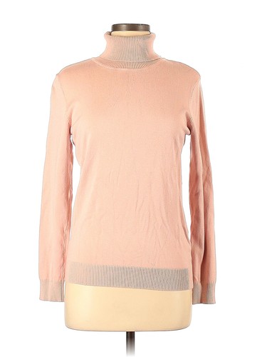 Costco Women Pink Turtleneck Sweater 