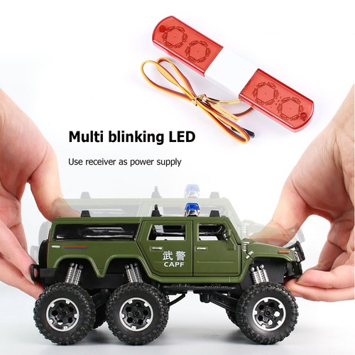 RC Car LED Flashing Light Bar Alarming Lamp for 1/10 1/8 HSP CC01 Monster Truck - Photo 4/15