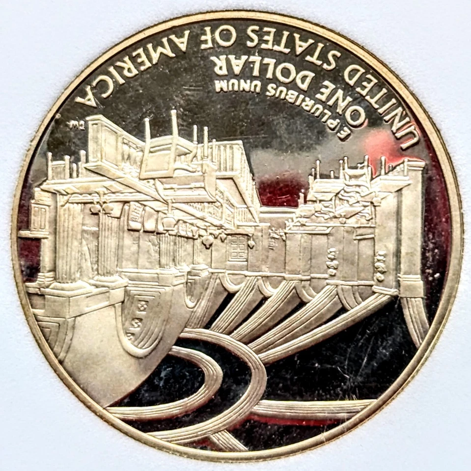 2005 P John Marshall Commemorative 900 Silver Dollar PR-70 DCAM NNC Toned - Image 4 of 4