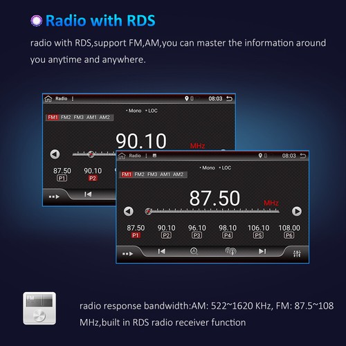7 Inch Android 12 Car Stereo Radio Head Unit GPS NAVI Car Play AHD DSP 2GB+32GB - Picture 12 of 17