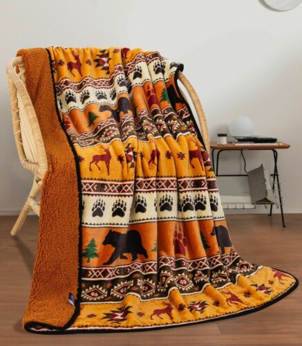 Southwest Native Lodge Series Coperta Sherpa - NUOVA - Foto 4 di 17