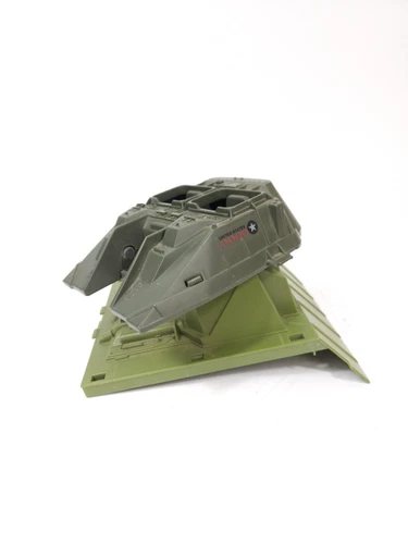 2 Vtg GI Joe Rolling Thunder Turret And Base Parts