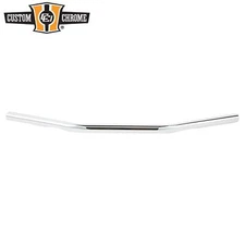 Chrome 1”Steel 26"Wide Low Handlebars Fits For Harley 1982-up w/ Wiring Recess