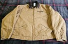 Vintage Carhartt Jacket Mens 3X Brown Tan Detroit Blanket Lined Canvas J97 CML