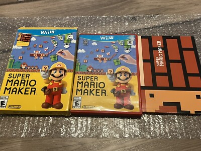 Super Mario Maker With Cover And Artbook (Nintendo Wii U, 2015) CIB