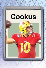 Case Cookus Artist Signed Football Art Card 1/10