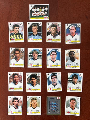 Lotto Squadre Panini Mondiali Italia Inghilterra 1990 (17) - tagliate da album
