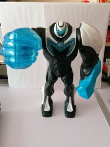 Max Steel Talking Turbo Strength Deluxe 11â Figure Mattel 2013 Robot Blue White | eBay