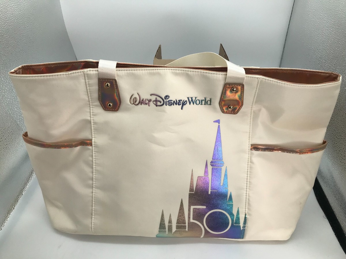 アメリカのディズニーランドで購入 当時50周年目のレアバッグ DISNEY PARKS 50TH ANNIVERSARY WALT DISNEY WORLD TOTE BAG 12 X 18