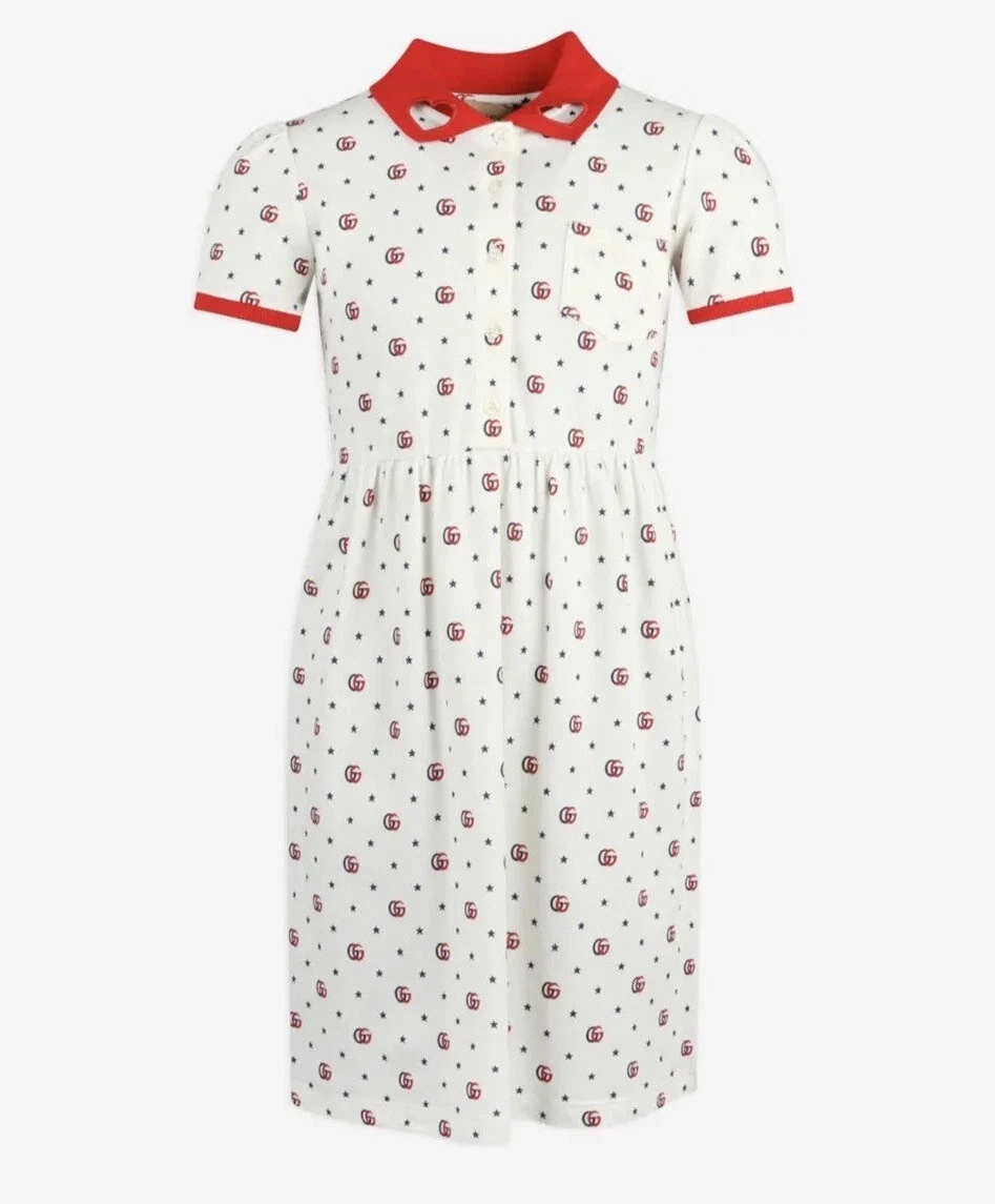 Robe fille GUCCI ivoire love col coeur âge 8 ans BNWT PRIX CONSEILLÉ