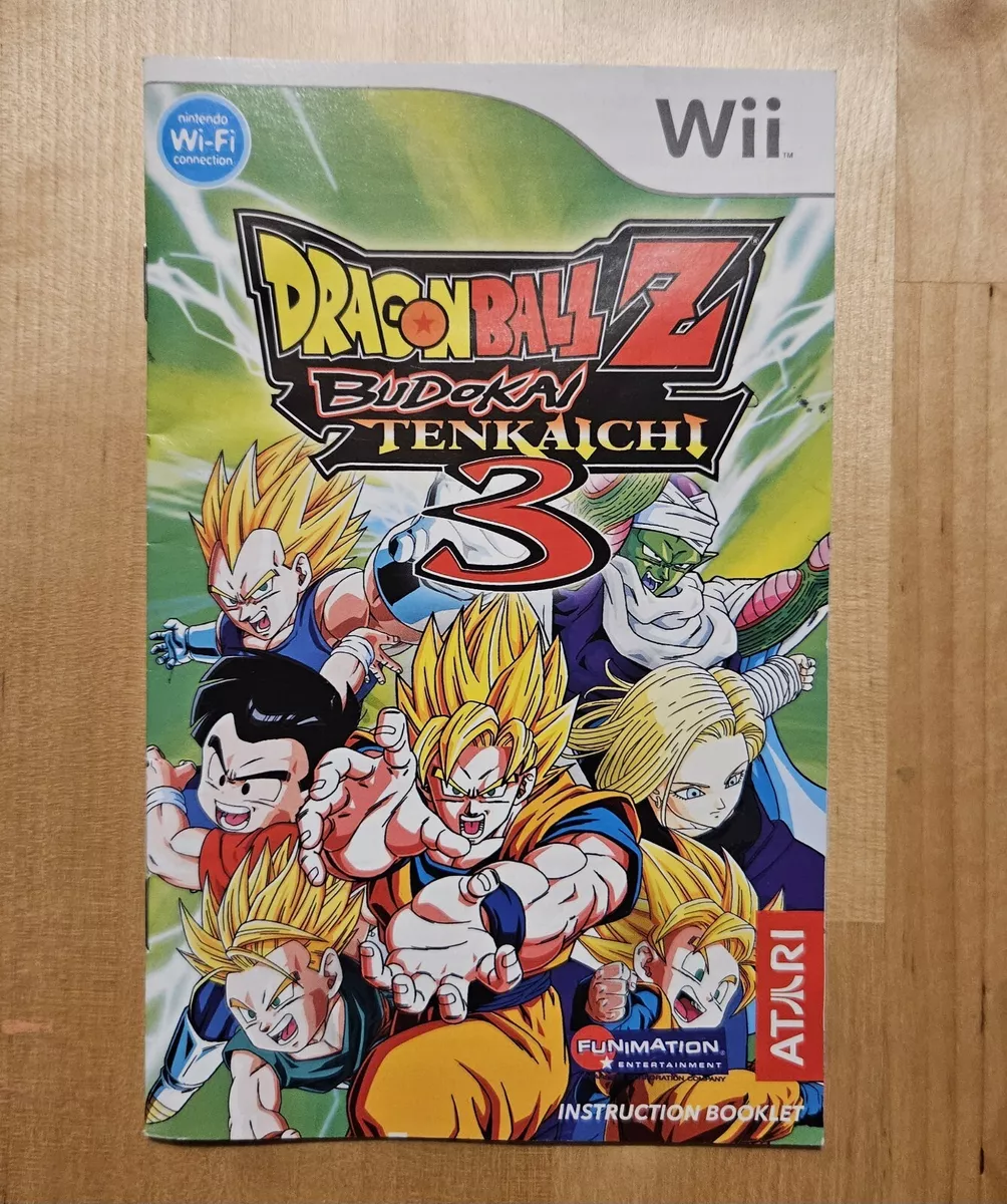 Manual Only) Dragon Ball Z Budokai Tenkaichi 3 Nintendo Wii