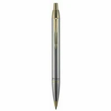 Parker IM  Ballpoint Pen Stainless  Steel & Gold New In Box