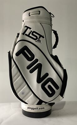 Ping Tisi Tec Isopur 2 Staff Bag White Black 6-Way Divide NO