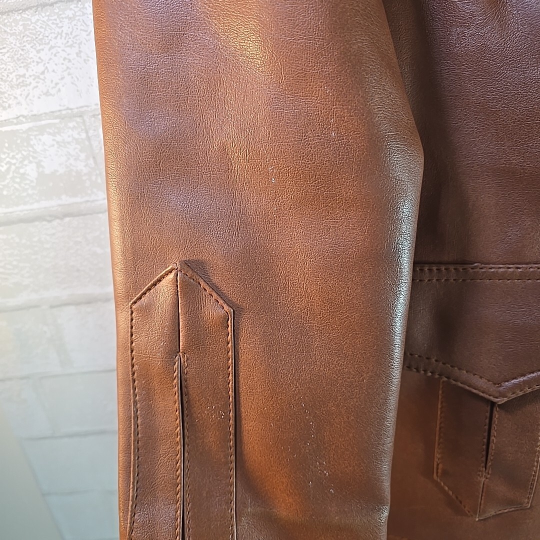 Vintage Tannery Collection Amerex Light Brown Faux Leather Vintage Tannery Collection Amerex Light Brown Faux Leather