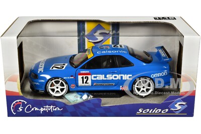 新品 IG3453 1/18 NISSAN Skyline 2000 GT-R 2000 NISSAN SKYLINE GT-R (R34) RHD #12 CALSONIC TRIBUTE 1/18
