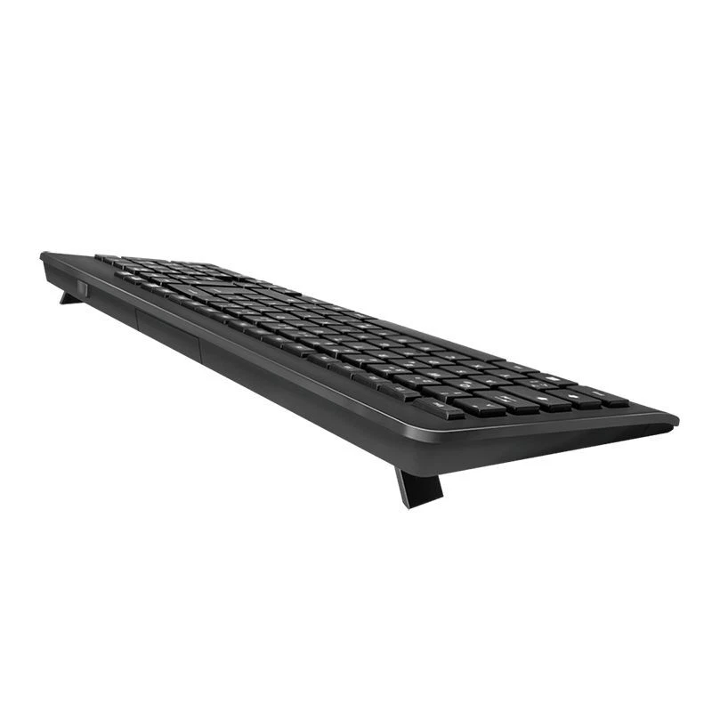 Logilink Tastatur kabellos Keyboard Funk 2,4GHz Computer Layout Deutsch schwarz - Bild 4 von 4