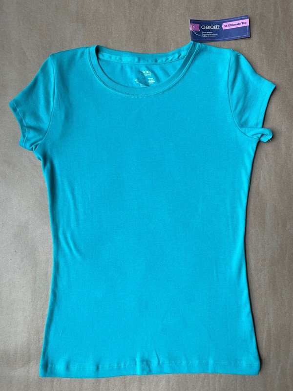 CHEROKEE Cotton Basic ULTIMATE TEE Size: LARGE New SHIP FREE Short Sleeve