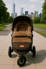 Mocha Nest FootMuff Stroller Liner