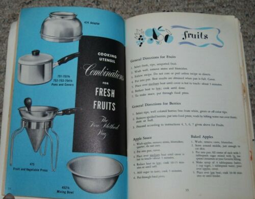 1952 Aluminum Wear-Ever New Method Cooking Instruction Book Recipes Cookbook - Picture 2 of 5