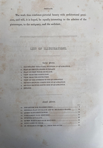 The Royal Palace Of Linlithgow, Illustrated. 1847 James Collie - Picture 8 of 9