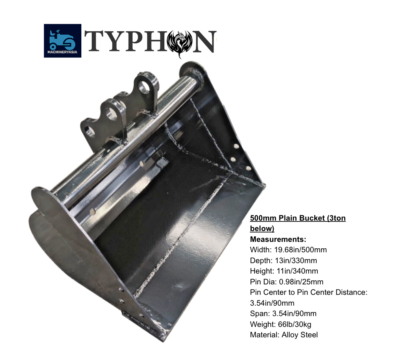 #ad #ad NEW Plain Trenching Bucket 500mm 19quot; Mini Excavator Attachments FREE SHIPPING $284.05