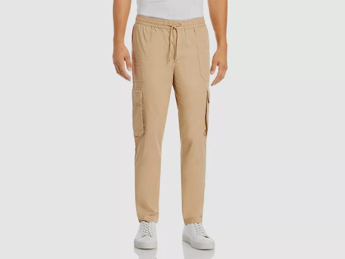 148 Michael Kors Men s Beige Garment Dyed Regular Fit Cargo Pants