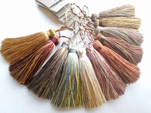 Florentine Key Tassel Fabric Cushion Fabric Sewing Trim 11 designer colours
