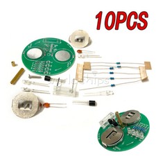 10PCS LED Rotating Gyro Kit Electronic Welding Kit Flashing Light Component Part