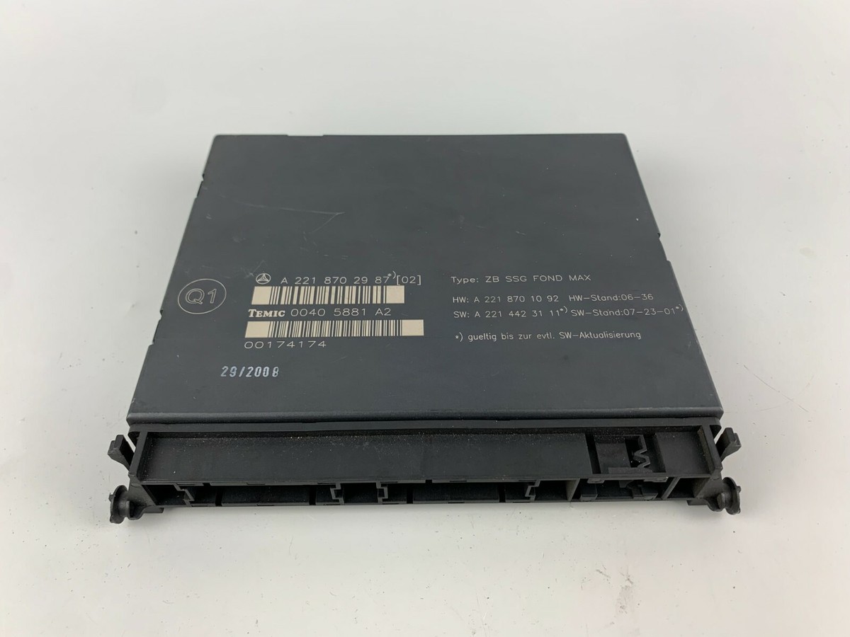 Mercedes Benz S Class W221 Rear Seat Control Module Unit  