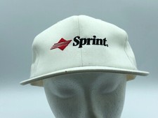 Vintage Sprint PCS Strapback Cap Hat White Kproducts Made in USA