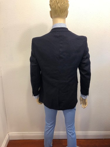 CORDOVAN & GREY THE GENTLEMEN'S COLLECTION LINE BLAZER/SPORT COAT NAVY 38R - Picture 11 of 11
