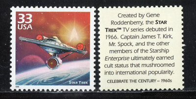 STAR TREK ** Vintage U.S. Postage Stamp MNH | eBay