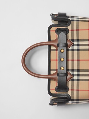 100% Authentic Burberry Mini Vintage Check Triple Stud Belt 100% Authentic Burberry Mini Vintage Check Triple Stud Belt