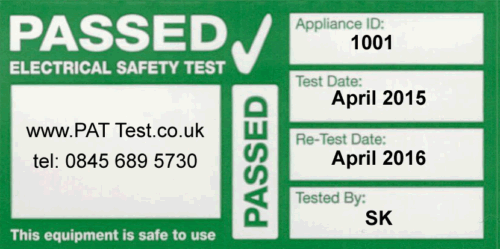 96x Fully Personalised Cable Wrap PAT Testing Labels  - Picture 1 of 1