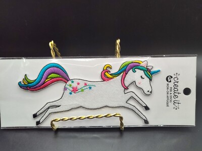 Create It Unicorn Peel & Stick Iron On Applique NEW